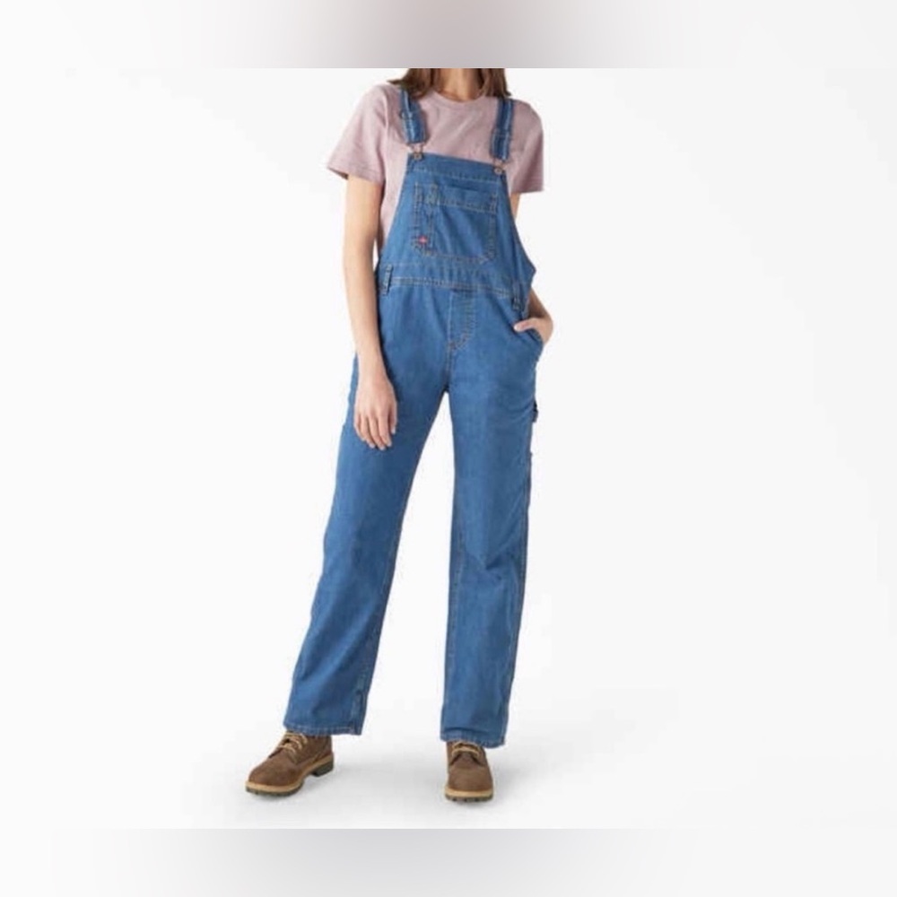 Dickies Blue Denim Women's Bib Overalls